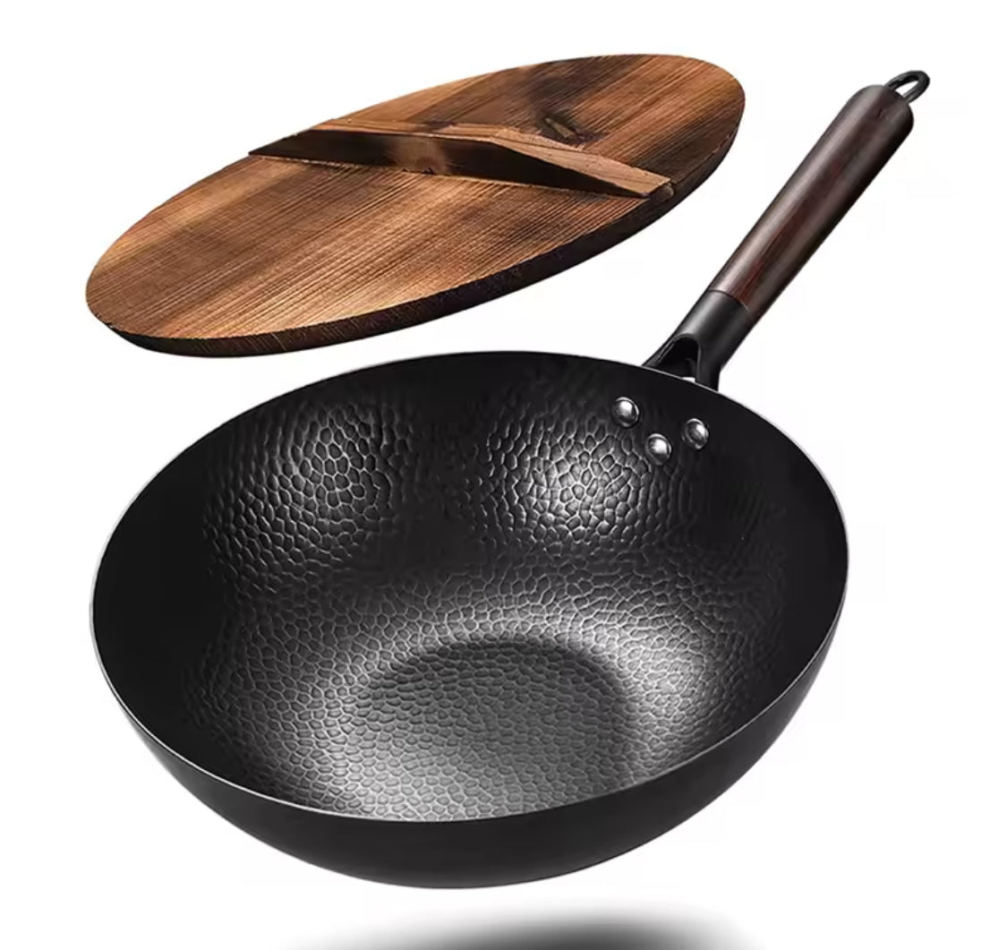 Non stick iron wok