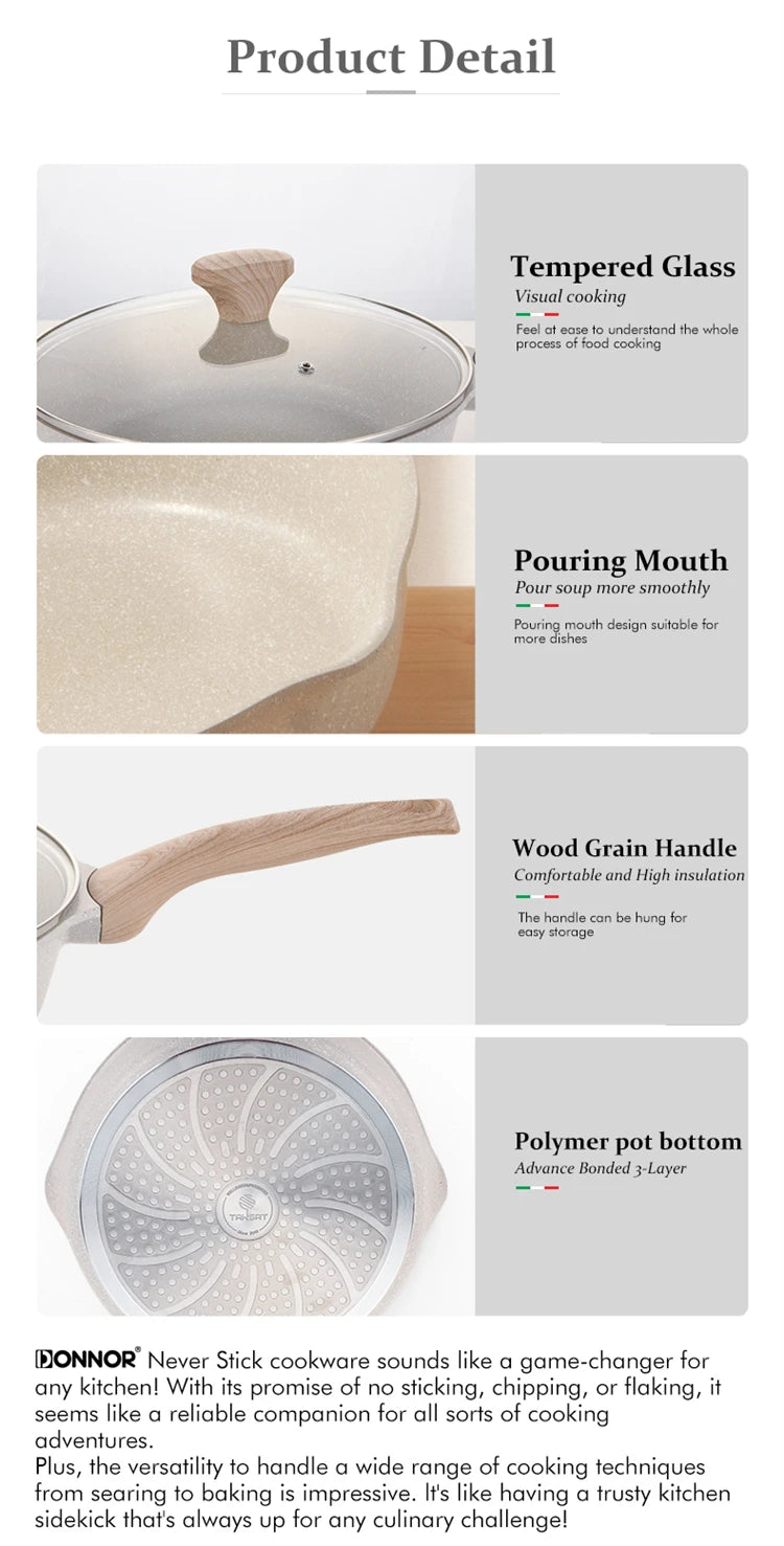 Frying Pan With Lid Nonstick Induction Cooking Skillet Granite Egg Pan Omelet Pans with Heat-Resistant Handle JT280