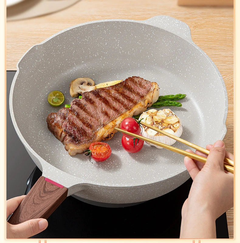 Non-Stick Pan Frying Pan Wok Pan Home Steak Skillet Pancake fried induction cooker gas stove special Saucepan Nonstick Pan