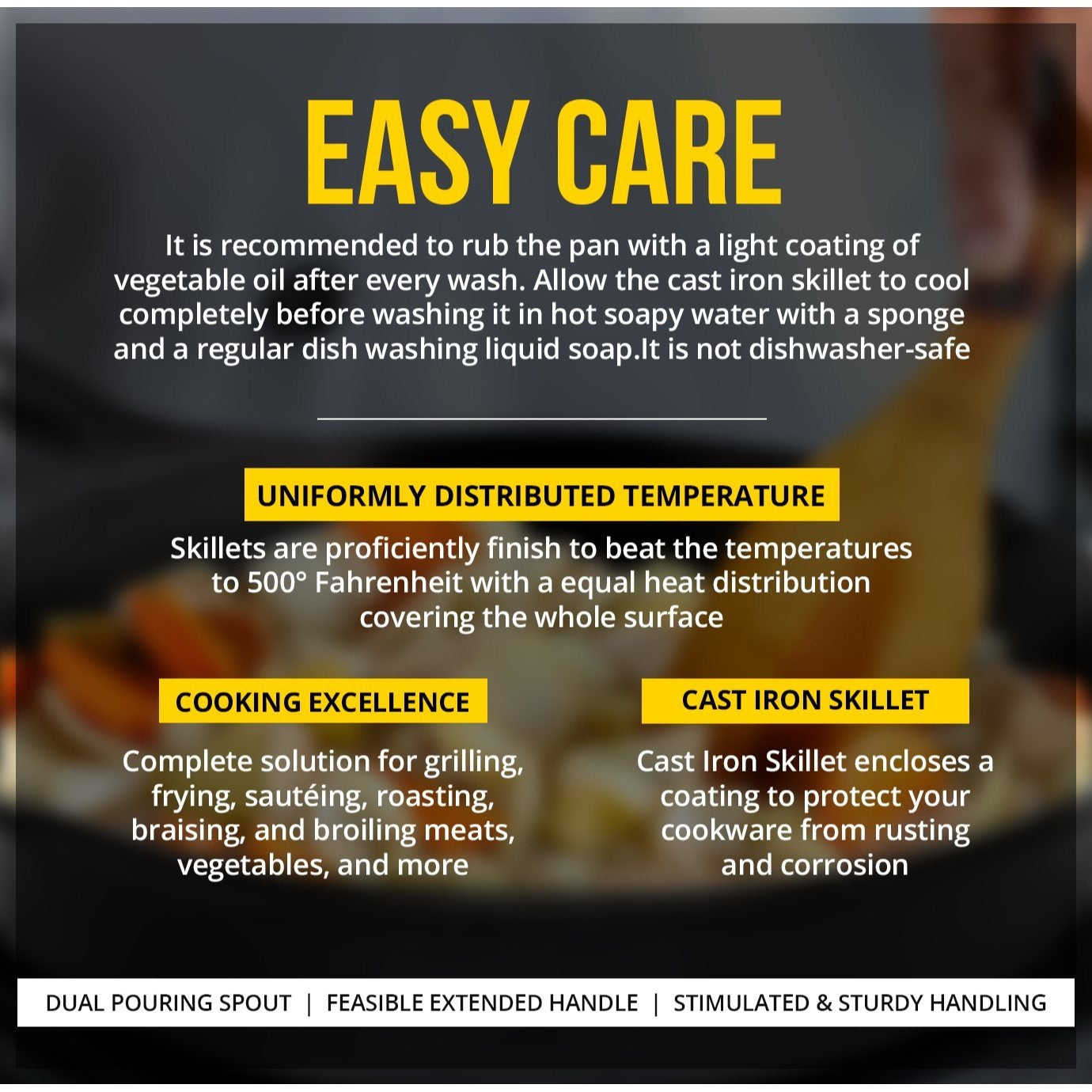 cast iron set care instructions