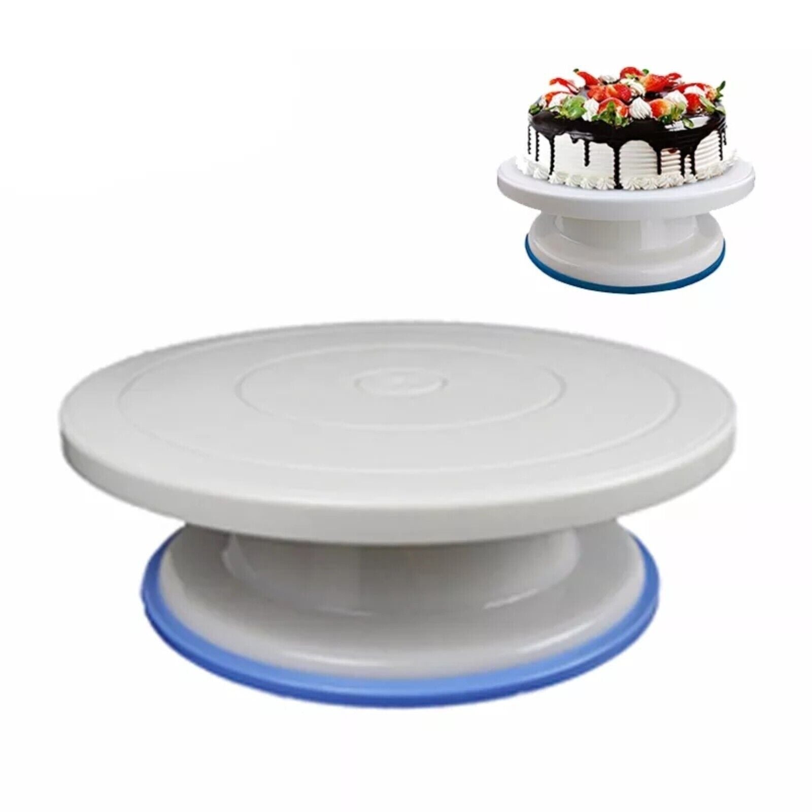 Rotating cake turntable decorating dessert display stand icing smoother kitchen