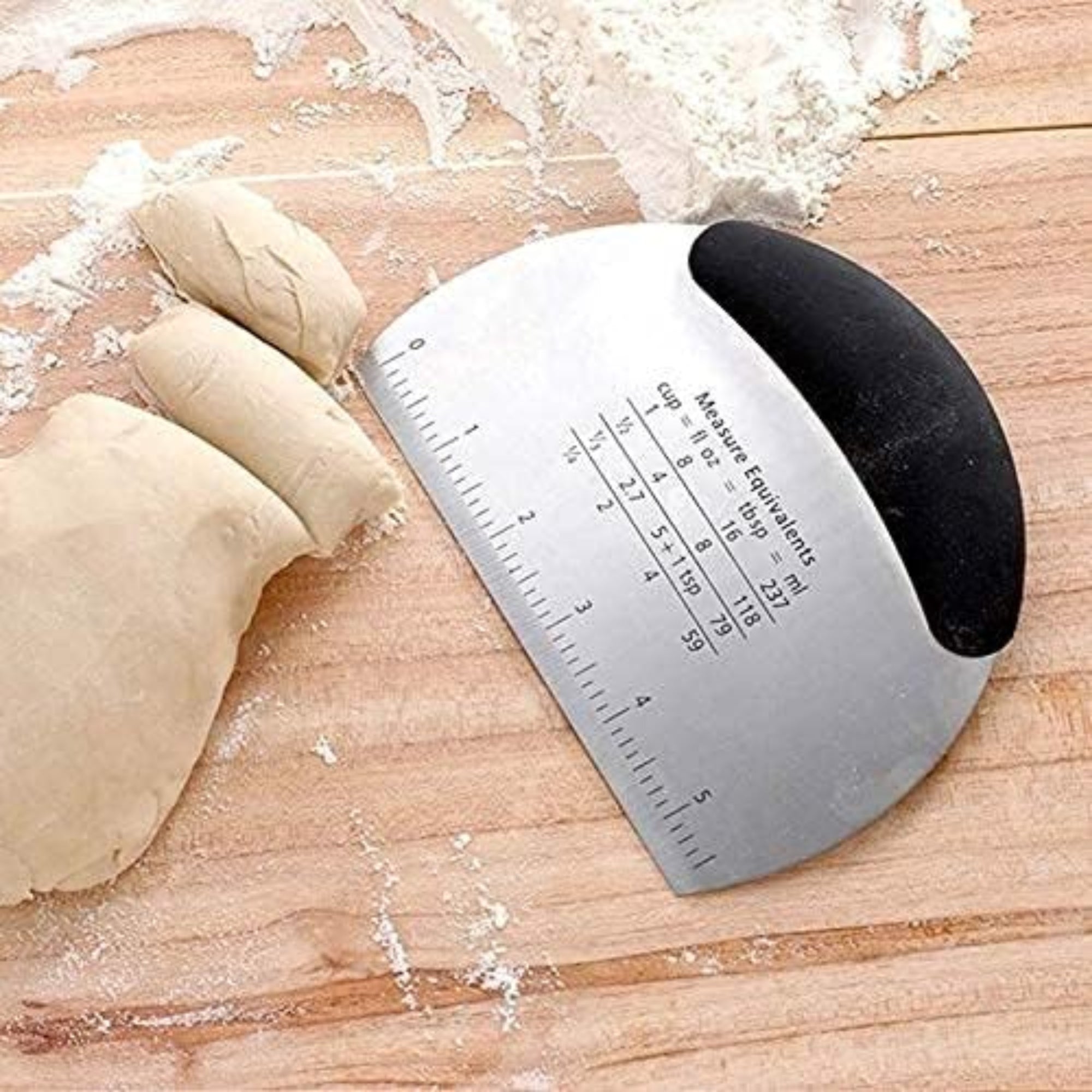Stainless steel pastry dough pizza flour bread cutter scraper cake baking tool